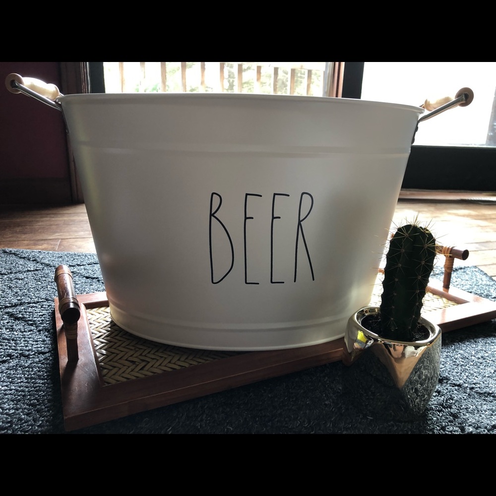 NWT Rae Dunn Metal BEER Tub